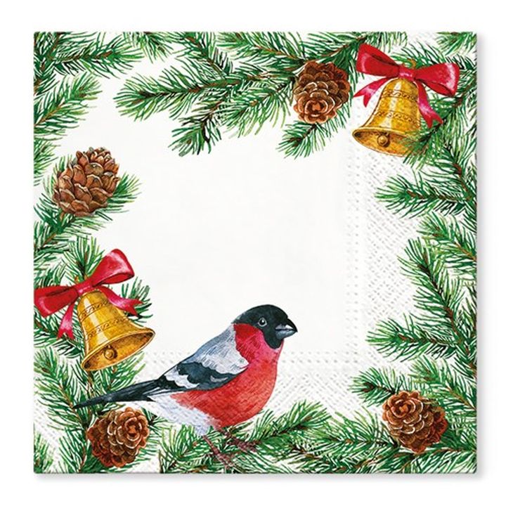 Serviete za decoupage Frame with Bells - 1 kos