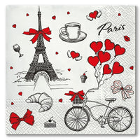 Serviete za decoupage I love France - 1 kos