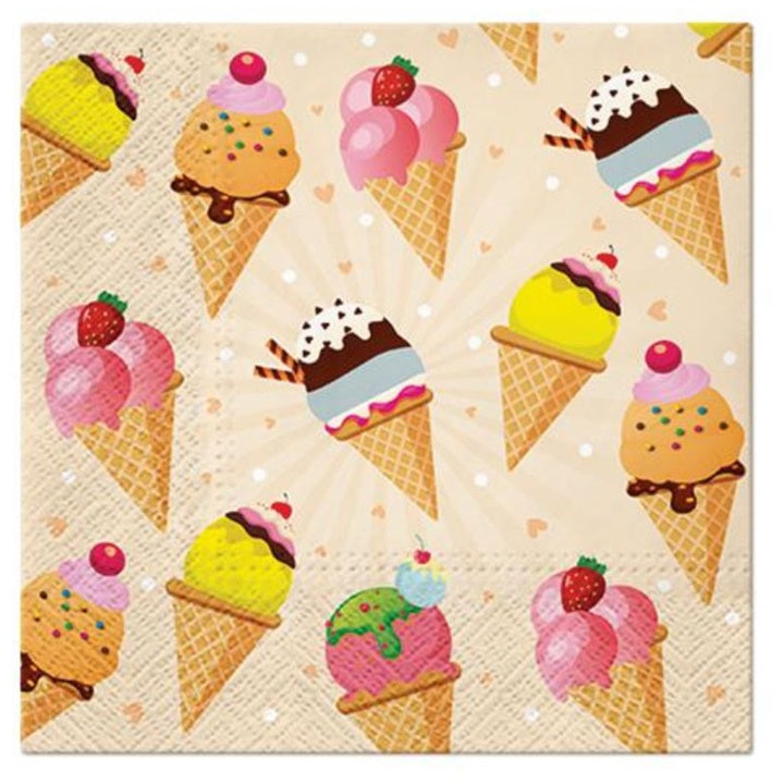 Serviete za decoupage Ice Cream - 1 kos