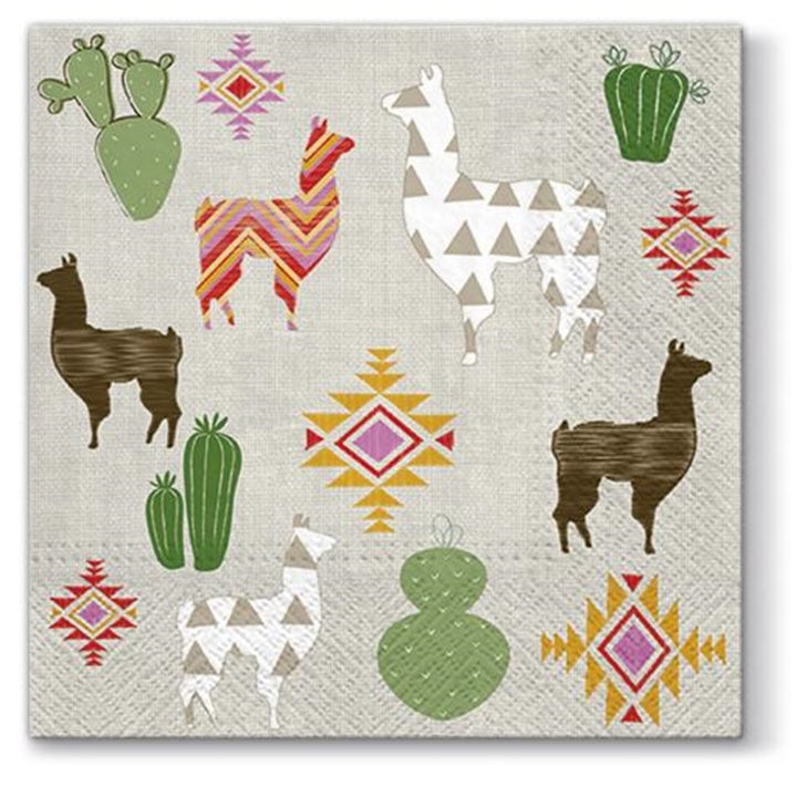 Serviete za decoupage Lama - 1 kos