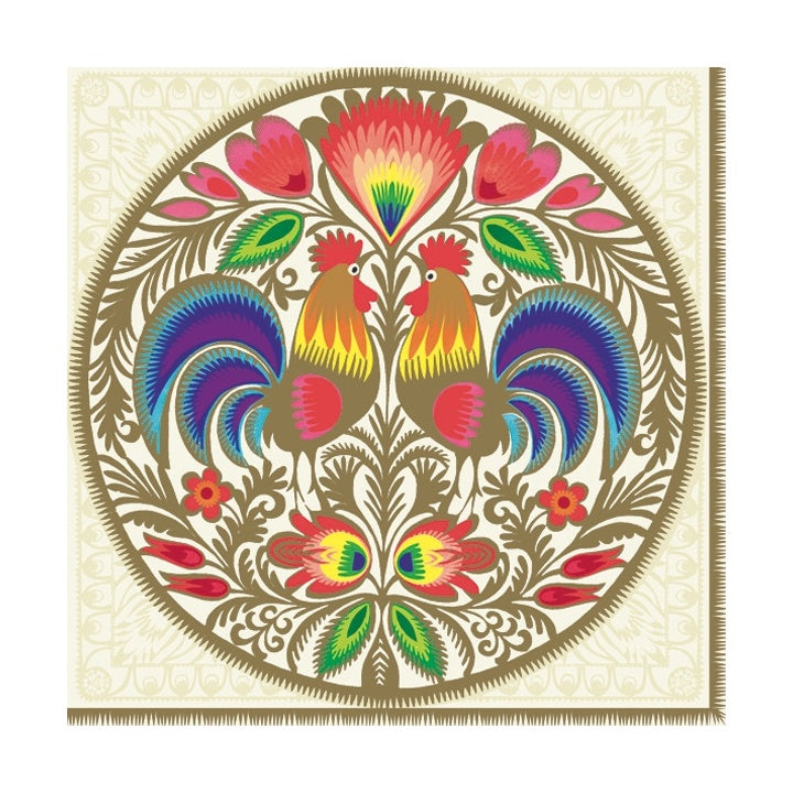 Serviete za decoupage Lowicz Round Cutout Gold - 1 kos