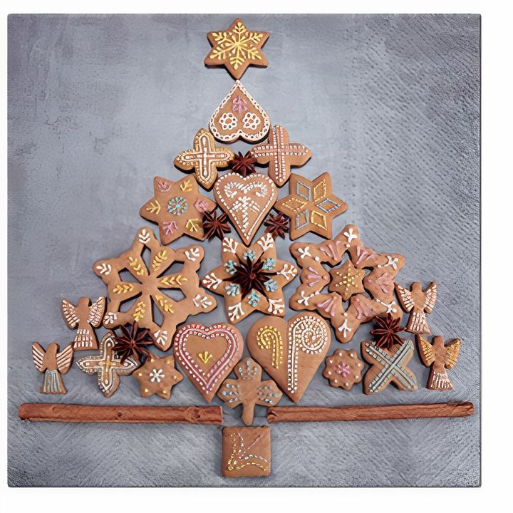Serviete za decoupage Medenjakovo drevesce - 1 kos