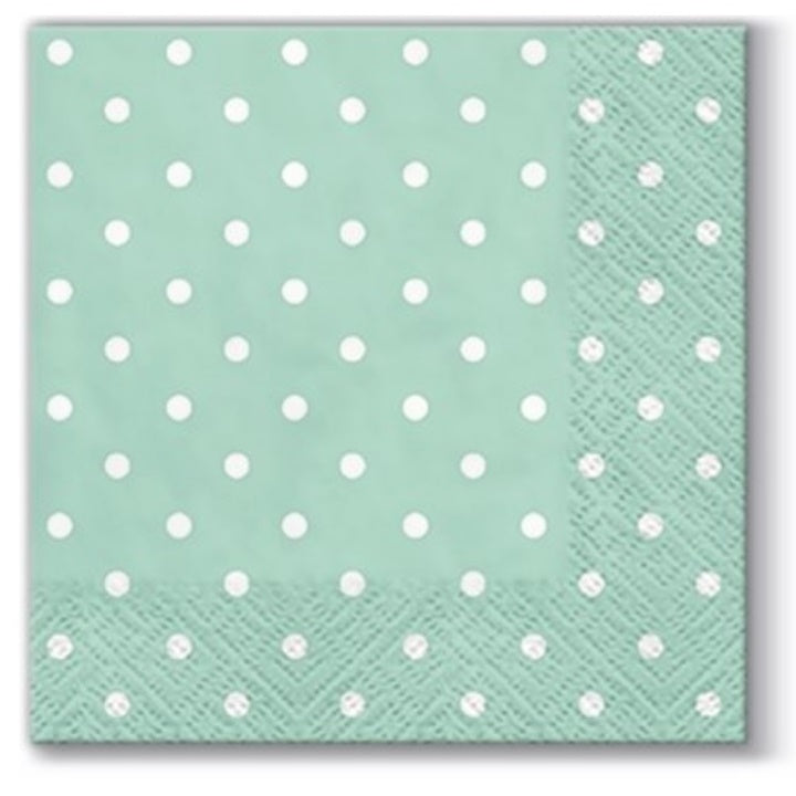Serviete za decoupage Mint Dots - 1 kos