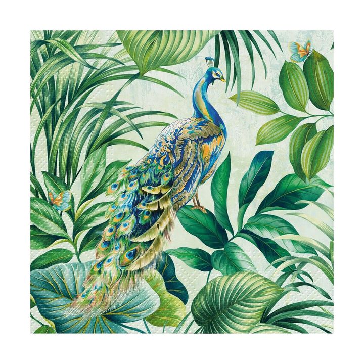 Serviete za decoupage Peacock - 1 kos