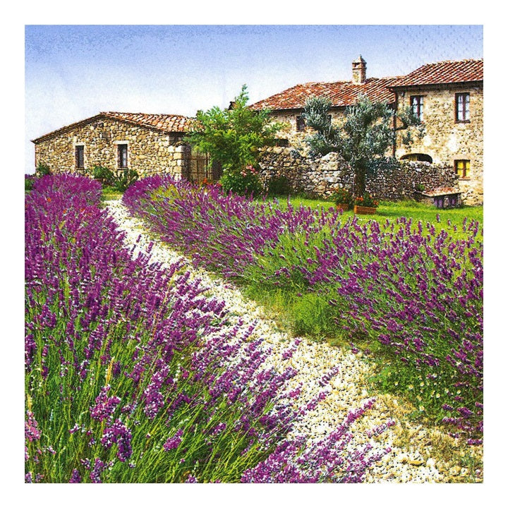 Serviete za decoupage - Polje sivke - 1 kom