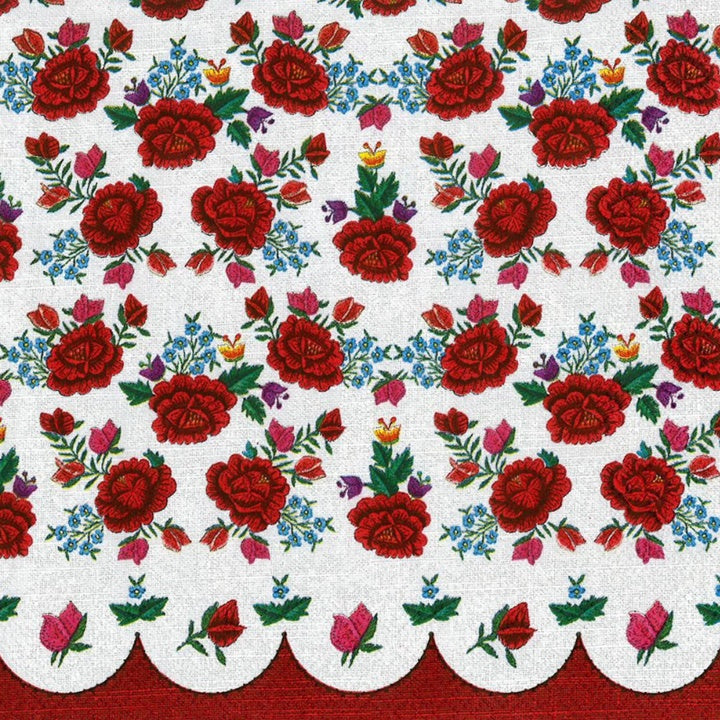 Serviete za decoupage Poppies Embroidery Pattern - 1 kos