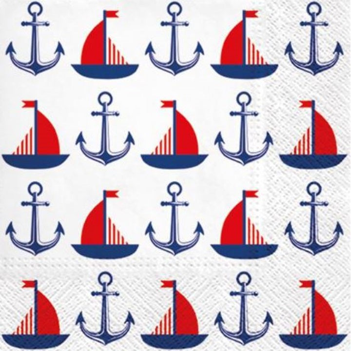 Serviete za decoupage Ships & Anchors - 1 kos