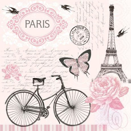 Serviete za decoupage - Sprehod v Parizu - 1kom