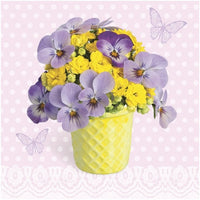 Serviete za decoupage Violets and Primroses - 1 kos