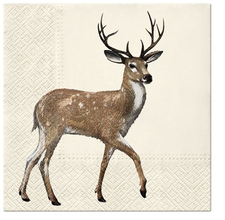Serviete za decoupage Walking Deer - 1 kos