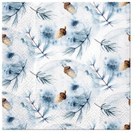Serviete za decoupage Winter Acorns - 1 kos