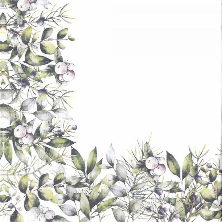 Serviete za decoupage Winter Greenery - 1 kos