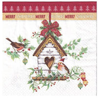 Serviete za decoupage Xmas Bird House - 1 kos