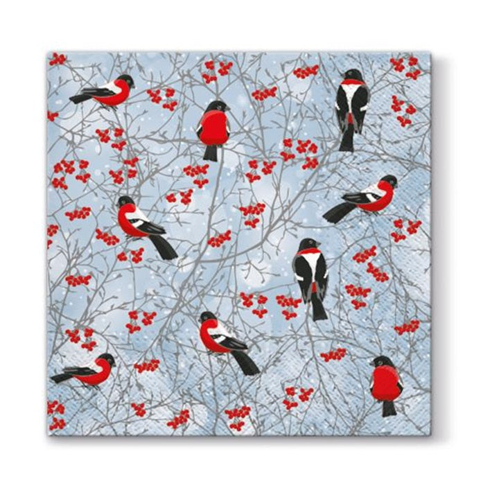Serviete za decoupage - Zimska ptica - 1 kom