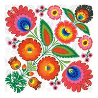 Serviete za decupage - Cvetni folk motiv - 1 kom