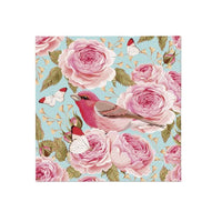 Serviete za dekupažo - English Roses Bird  - 1 kos
