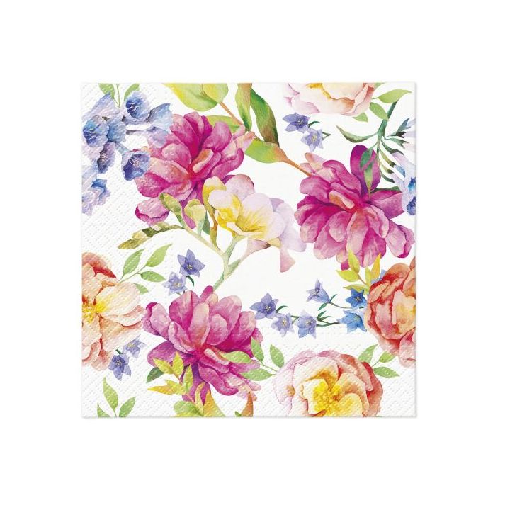 Serviete za dekupažo - Orchid with Peony  - 1 kos