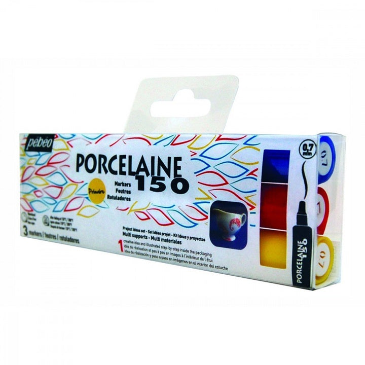 Set 3 markerjev za porcelan porcelaine 150 - Primary fine