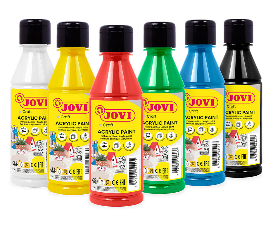 Set 6 akrilnih barv JOVI Jovidecor 6 x 250 ml – varianta A
