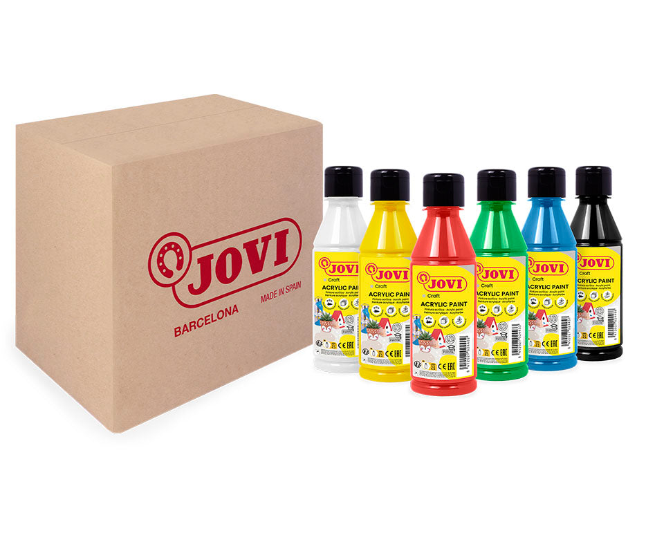 Set 6 akrilnih barv JOVI Jovidecor 6 x 250 ml – varianta A