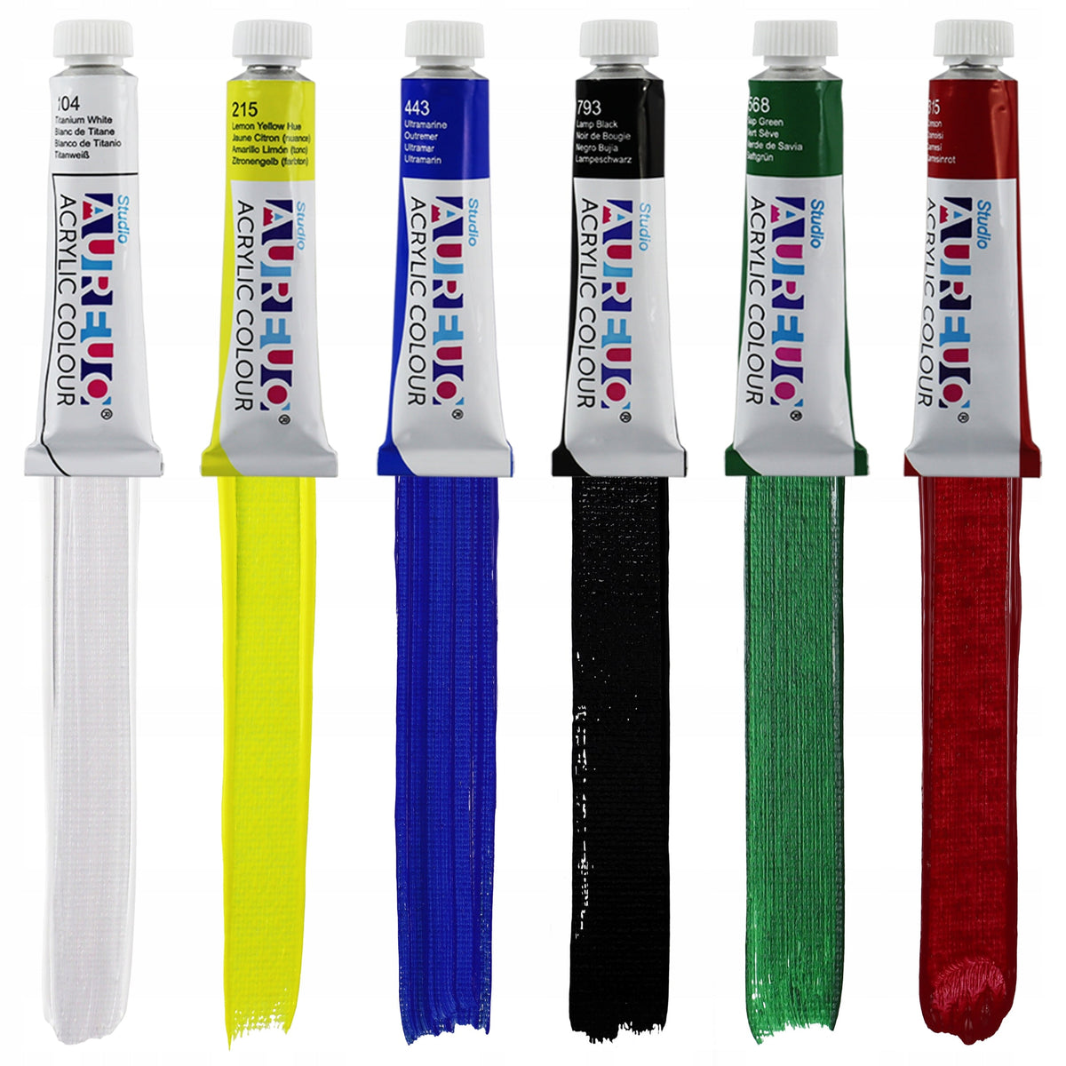 Set 6 akrilnih barv Phoenix 6 x 12 ml s slikarskim blokom, čopiči in paleto