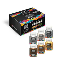 Set akrilnih barv ACRYL PRO Metallic