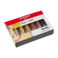 Set akrilnih barv AMSTERDAM dream and create Metallic 6 x 20 ml