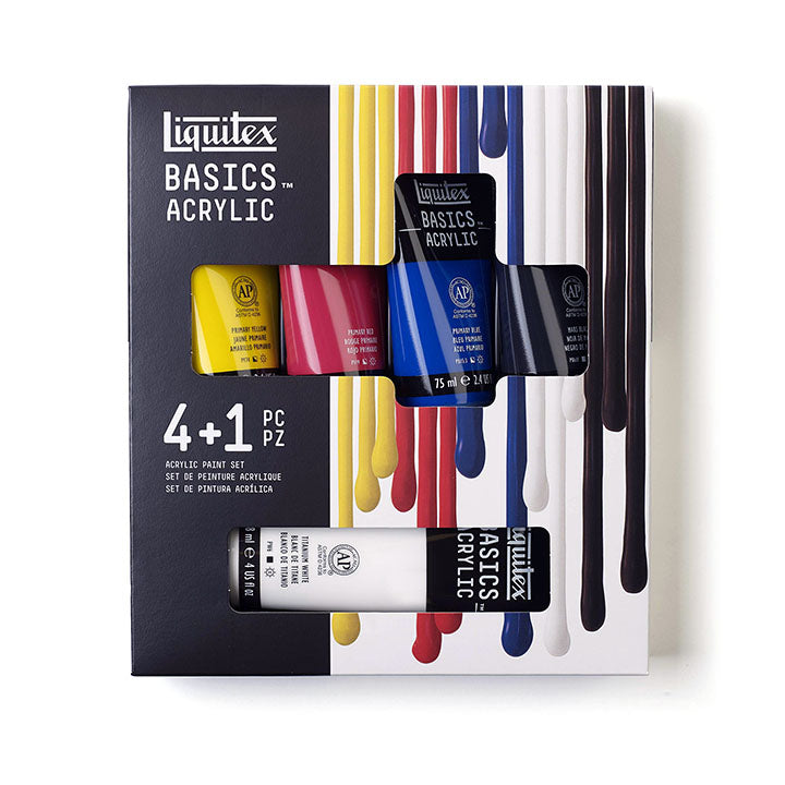 Set akrilnih barv Liquitex Basics - 4x75 ml + 1x118ml