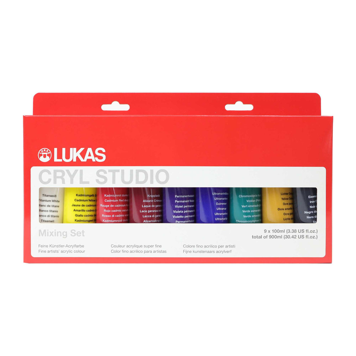 Set akrilnih barv LUKAS Cryl Studio 9 x 100 ml – 1