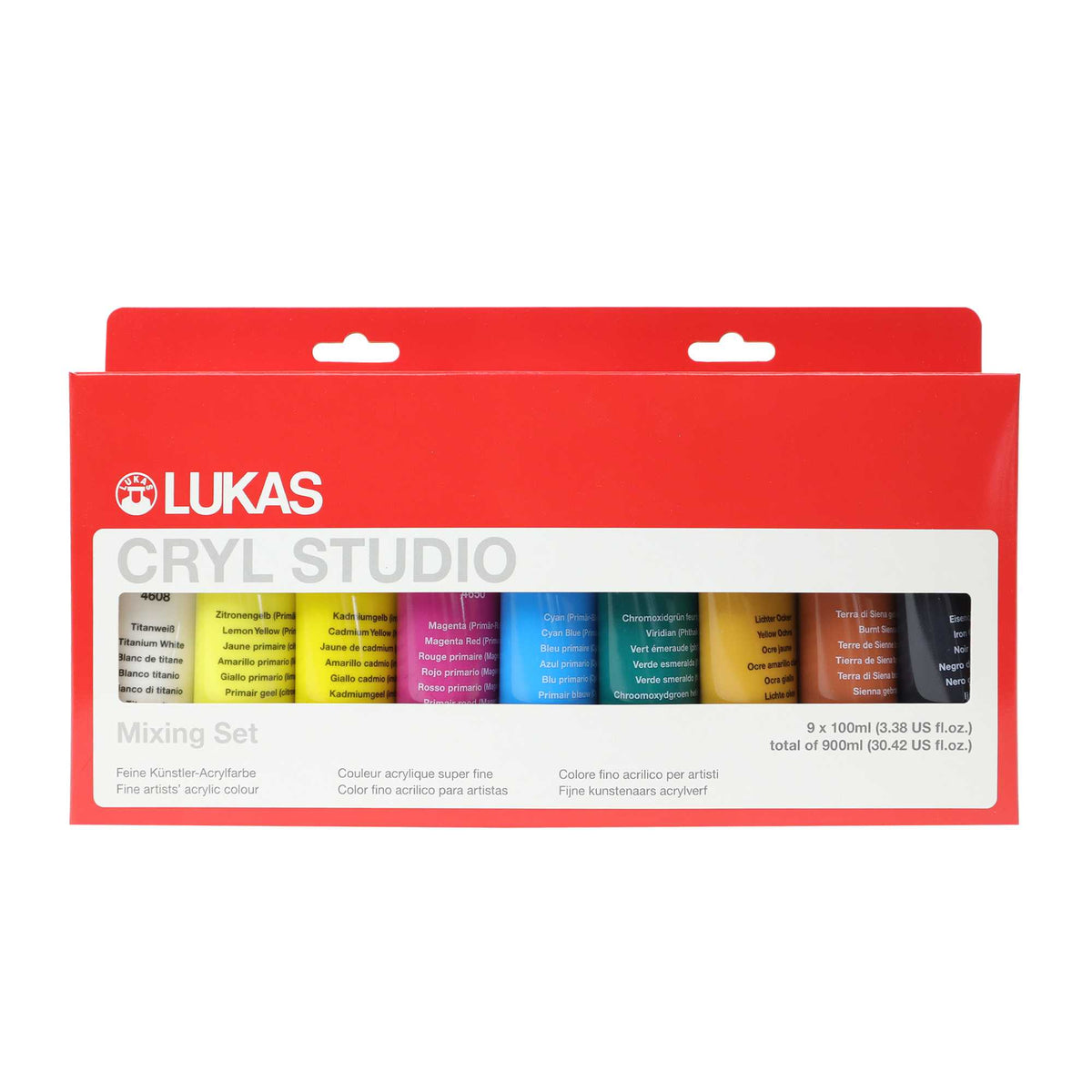 Set akrilnih barv LUKAS Cryl Studio 9 x 100 ml – 2