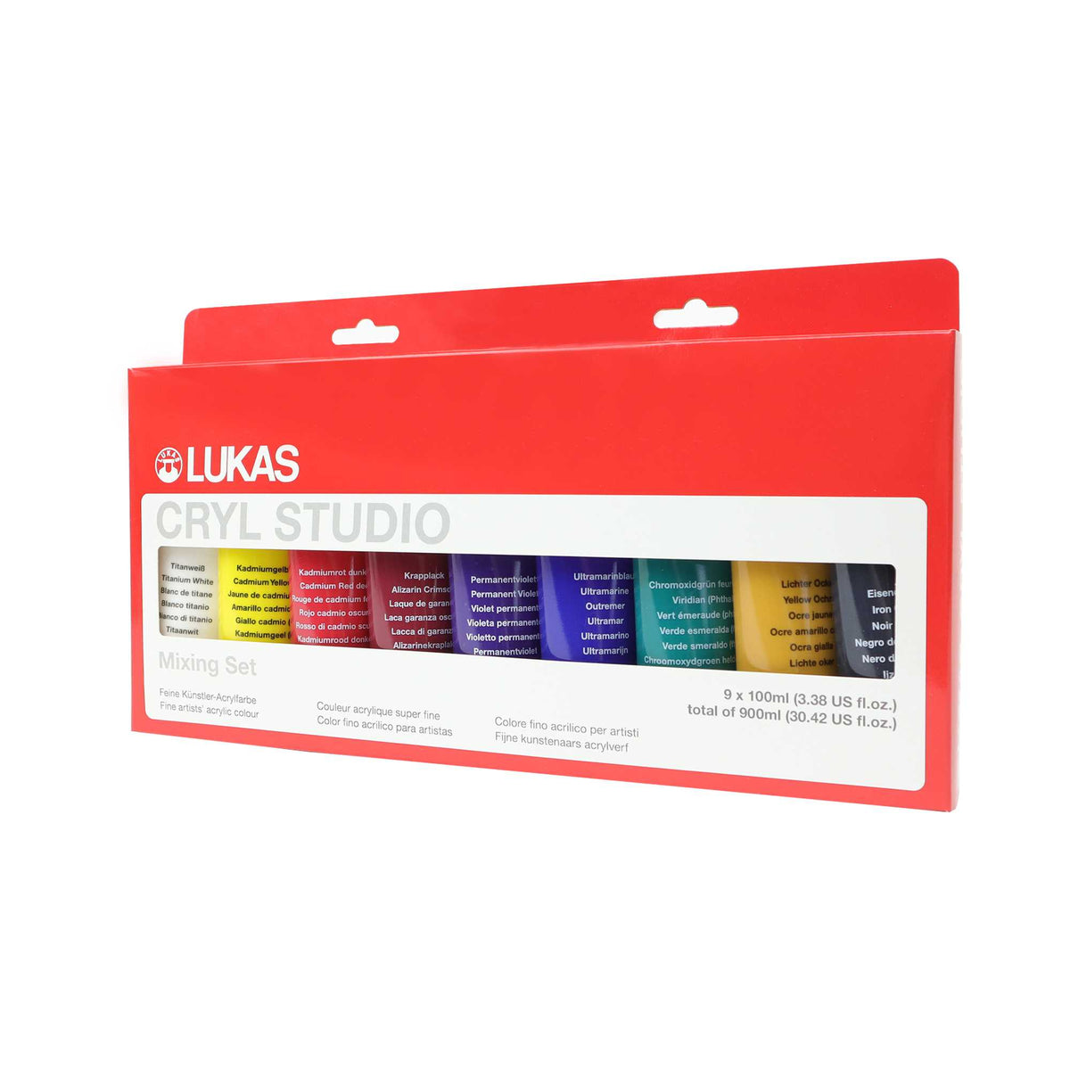 Set akrilnih barv LUKAS Cryl Studio 9 x 100 ml