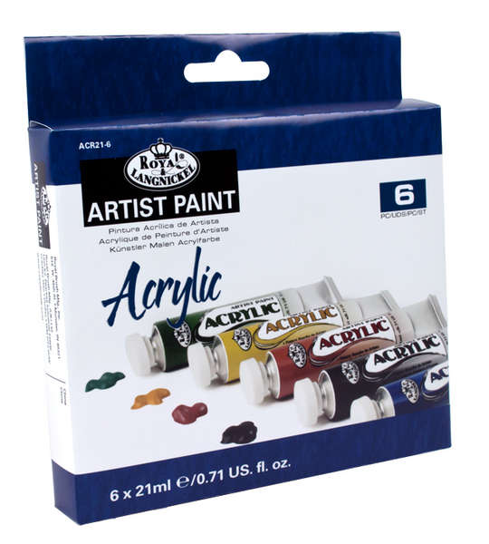 Set akrilnih barv Royal & Langnickel - 6 delni