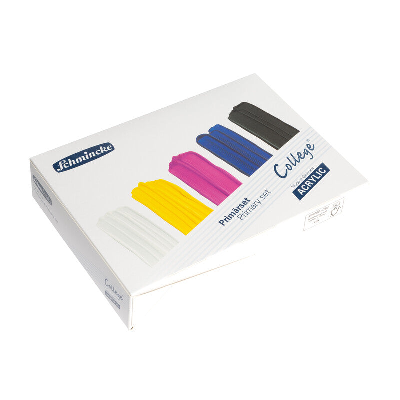 Set akrilnih barv Schmincke College Acrylic – 5 x 75 ml, osnovne barve