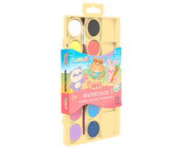 Set akvarelnih barv JOVI Kawaii 22 mm - 12 kosov s čopičem
