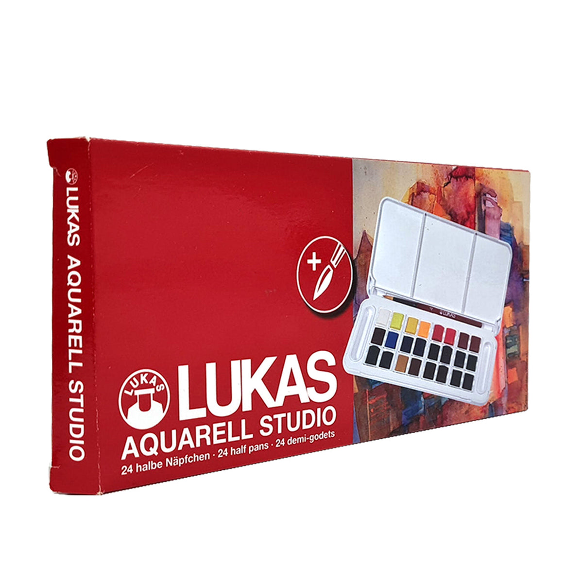 Set akvarelnih barv LUKAS Studio v plastični škatli - 24 kosov
