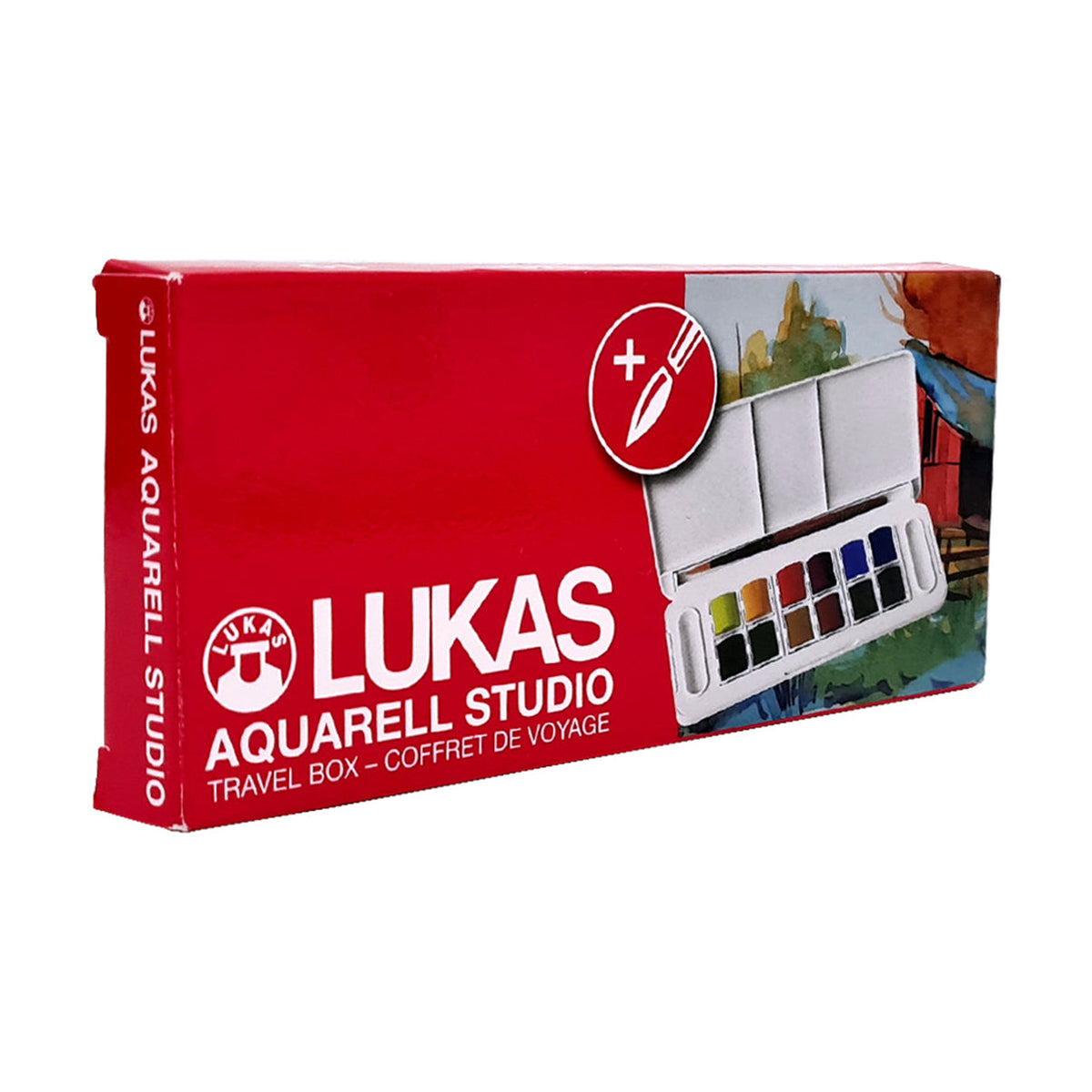 Set akvarelnih barv LUKAS Studio v plastični škatlici - 13-delni