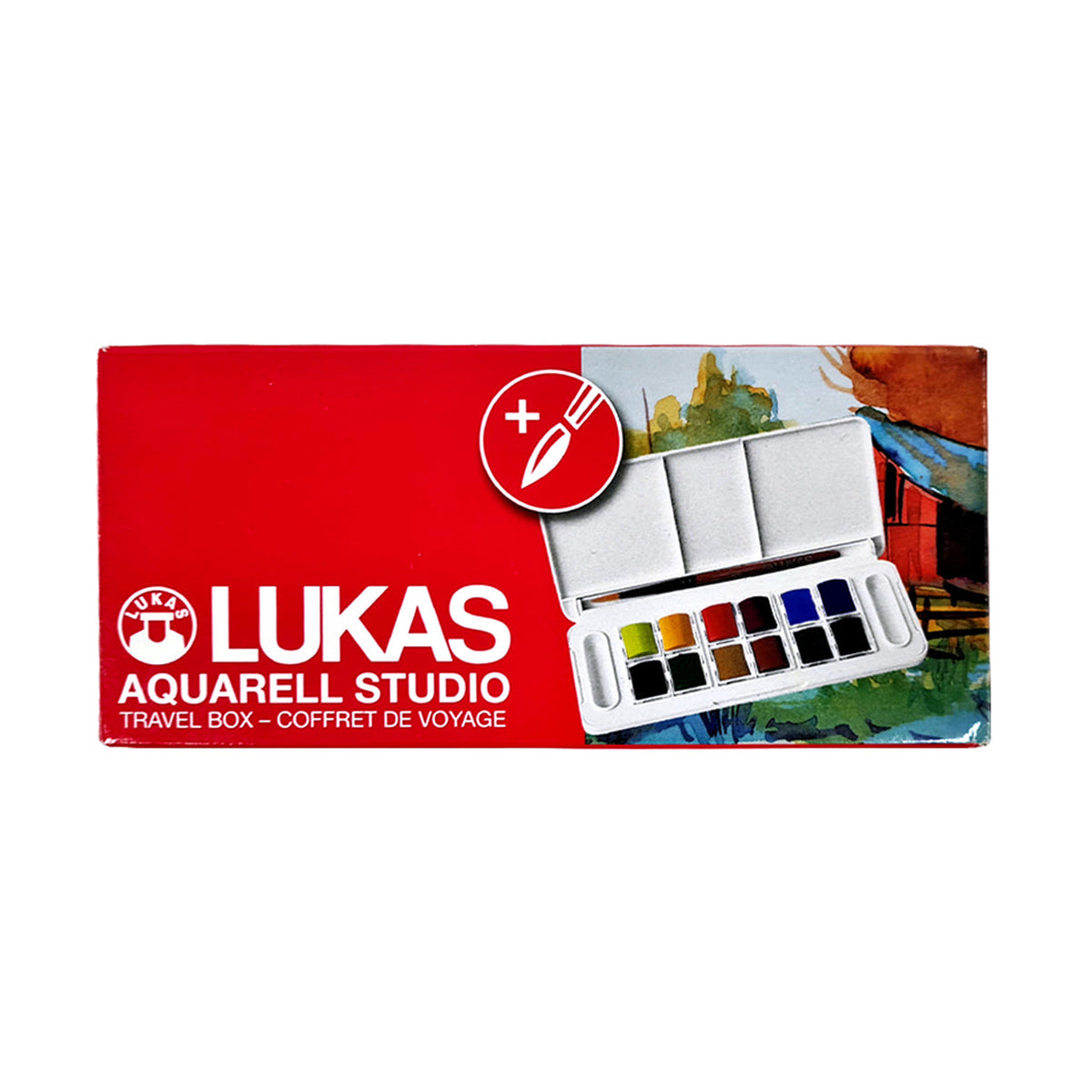 Set akvarelnih barv LUKAS Studio v plastični škatlici - 13-delni
