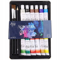 Set akvarelnih barv Nassau Fine Art – 16-delni