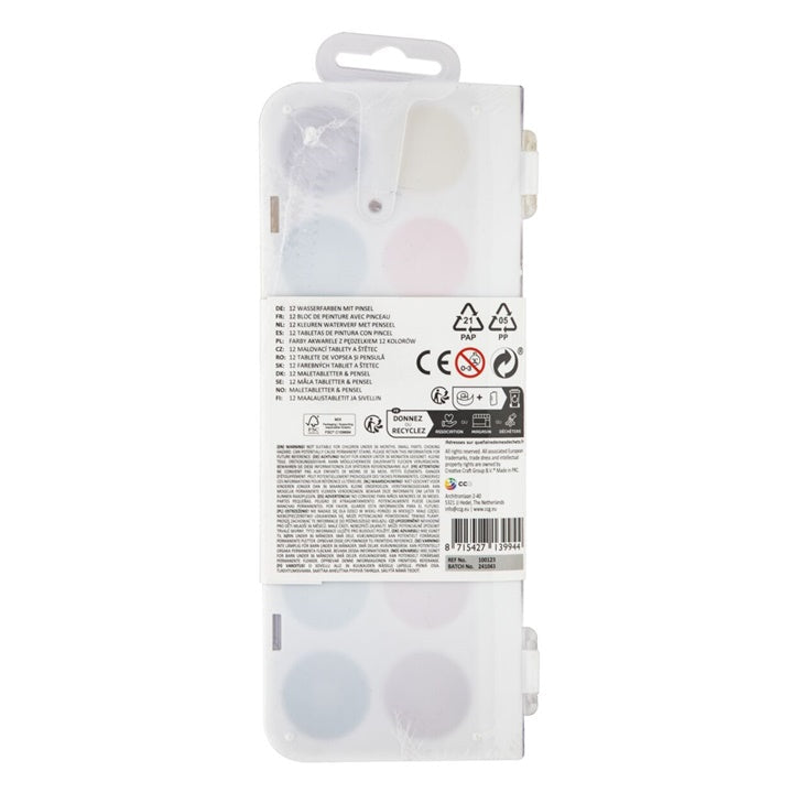 Set akvarelnih barv neonskih barv – pogled 2