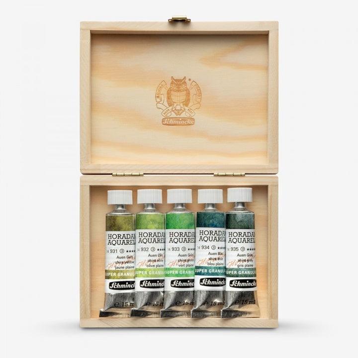 Set akvarelnih barv v tubah Schmincke Super Granulation 5x15ml