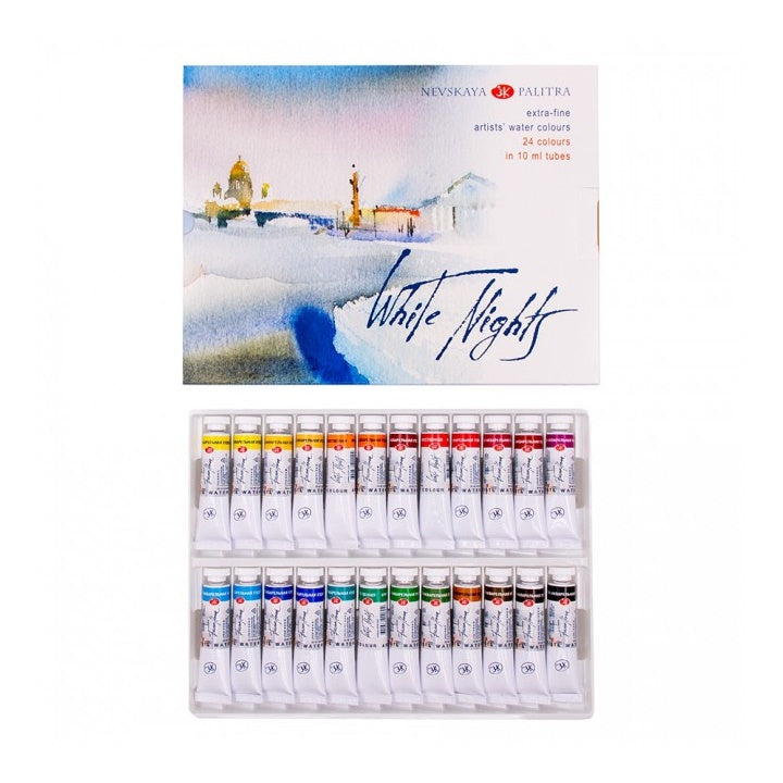 Set akvarelnih barv White Nights v tubah – pogled 2