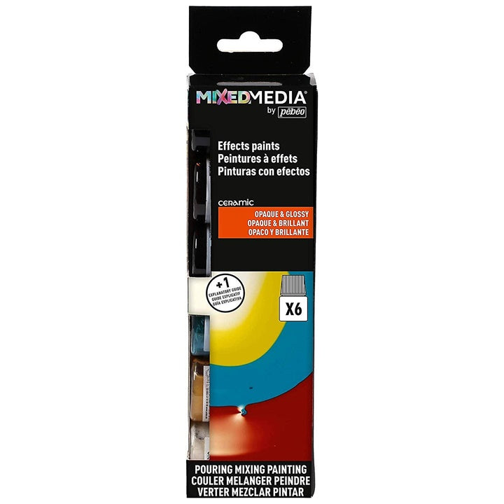 Set barv Mixed Media Pebeo - Ceramic 6 x 20 ml
