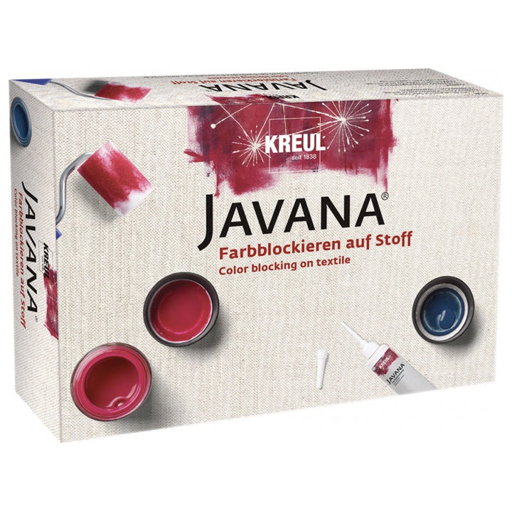Set barv za tekstil z blocking tehniko JAVANA KREUL