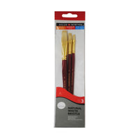 Set čopičev za oljne barve DALER ROWNEY Simply – prašičja ščetina, 3 kosi, velikost 1