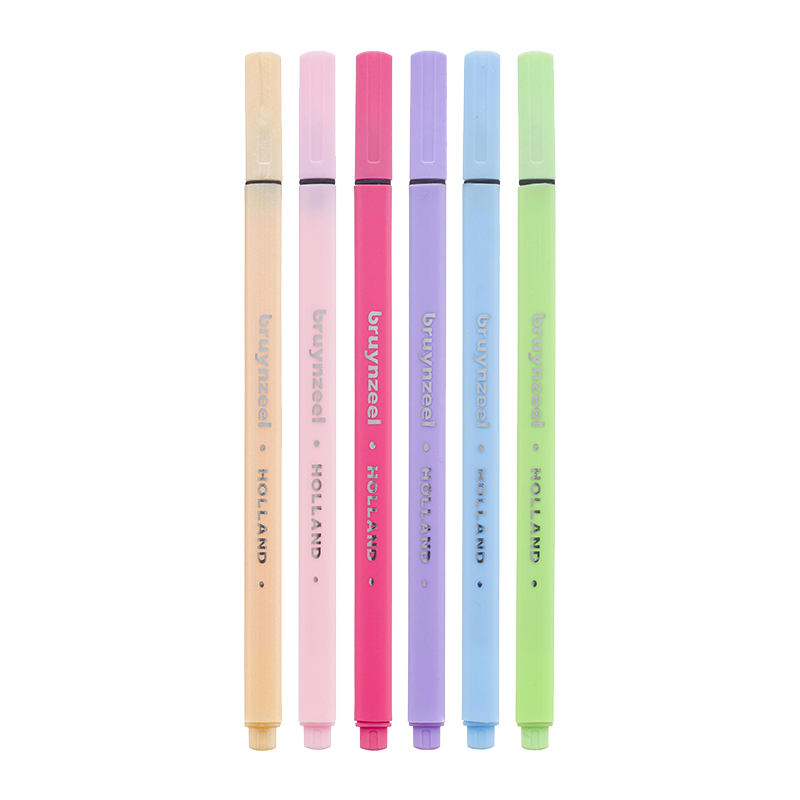 Set finelinerjev Bruynzeel pastelni – 6 kosov / 0,4 mm