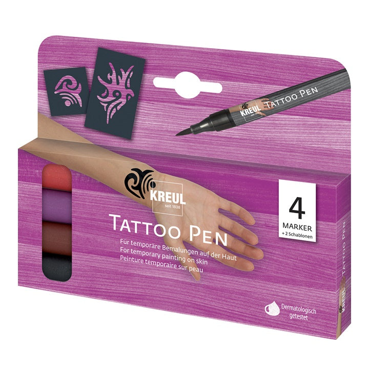 Set flomastrov za tetoviranje TATTOO KREUL - 4 kosi