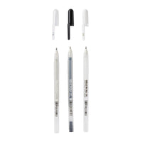 Set gelnih peres SAKURA Gelly / 3-delni (prozorno, črno, belo)