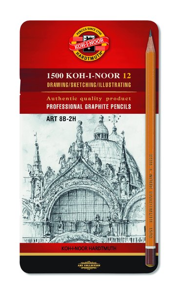 Set grafitnih svinčnikov ART KOH-I-NOOR / 12 delni