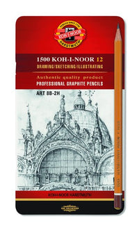 Set grafitnih svinčnikov ART KOH-I-NOOR / 12 delni