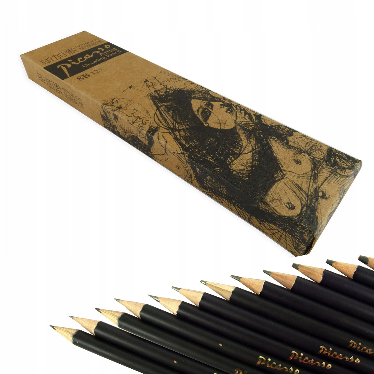 Set grafitnih svinčnikov Phoenix H, 12-delni